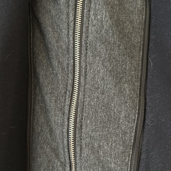 BANANA REPUBLIC Navy Blue TOP COAT Navy Blue ZIP BUTTON WOOL BLEND Large - Picture 10 of 15